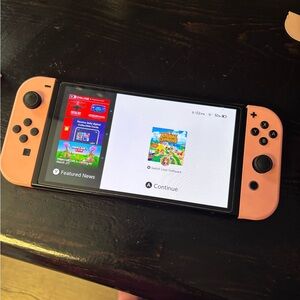 Nintendo switch OLED with dock no charger